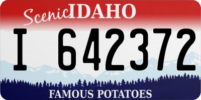 ID license plate I642372