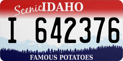 ID license plate I642376