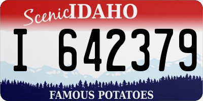 ID license plate I642379