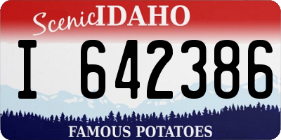 ID license plate I642386