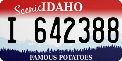 ID license plate I642388