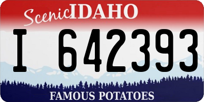 ID license plate I642393