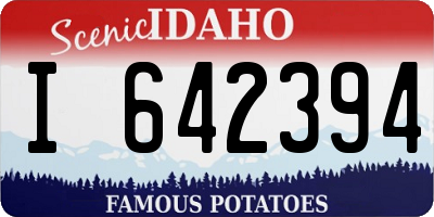 ID license plate I642394