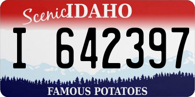 ID license plate I642397