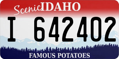 ID license plate I642402