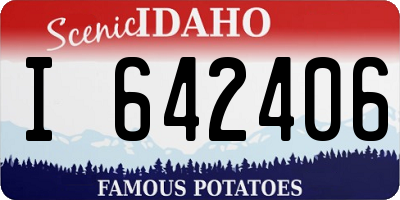 ID license plate I642406