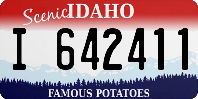 ID license plate I642411