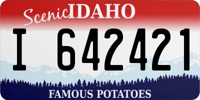 ID license plate I642421