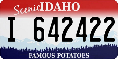 ID license plate I642422