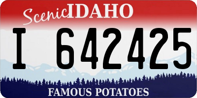 ID license plate I642425