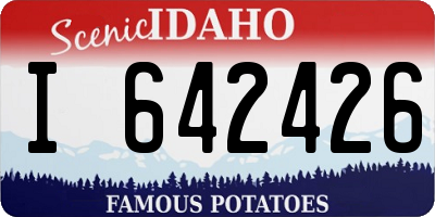 ID license plate I642426