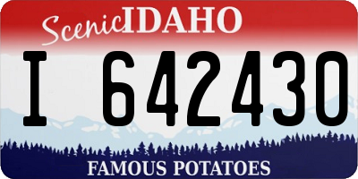 ID license plate I642430