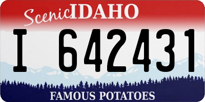 ID license plate I642431