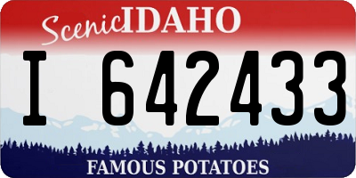 ID license plate I642433