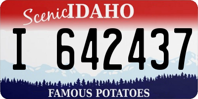 ID license plate I642437