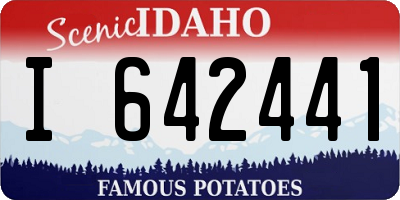 ID license plate I642441