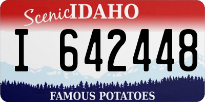 ID license plate I642448