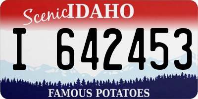 ID license plate I642453
