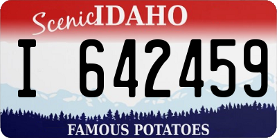 ID license plate I642459