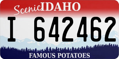 ID license plate I642462