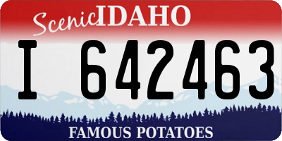 ID license plate I642463