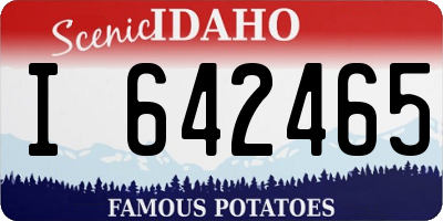 ID license plate I642465