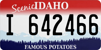 ID license plate I642466
