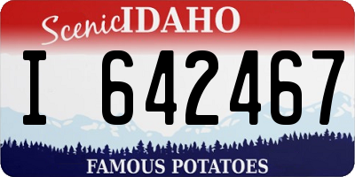 ID license plate I642467