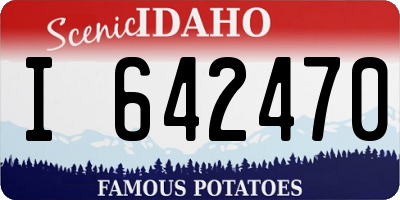 ID license plate I642470