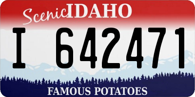 ID license plate I642471