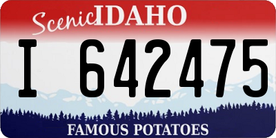 ID license plate I642475