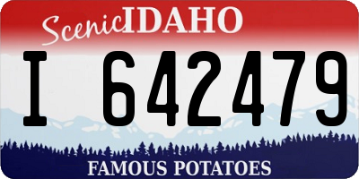 ID license plate I642479