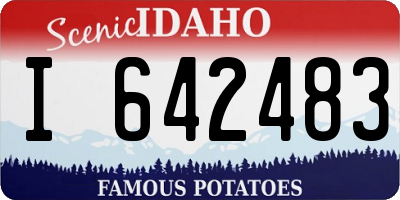 ID license plate I642483