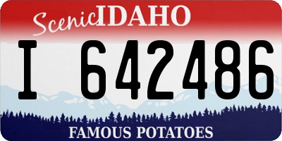 ID license plate I642486