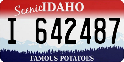 ID license plate I642487