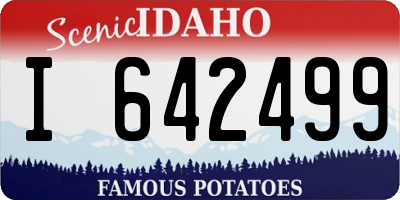 ID license plate I642499