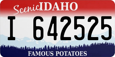 ID license plate I642525