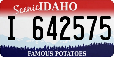 ID license plate I642575
