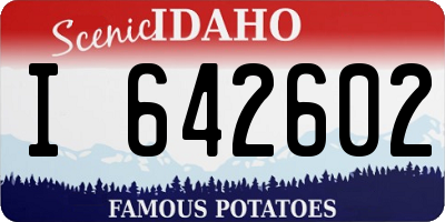 ID license plate I642602