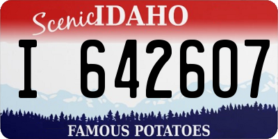 ID license plate I642607