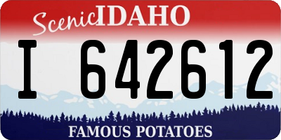 ID license plate I642612