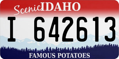 ID license plate I642613