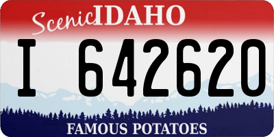 ID license plate I642620