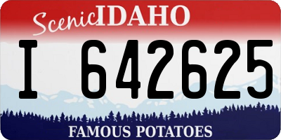 ID license plate I642625