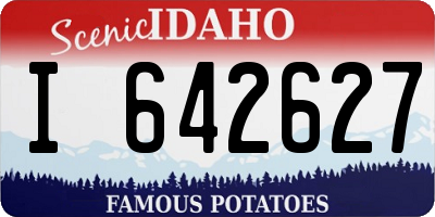 ID license plate I642627