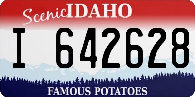 ID license plate I642628