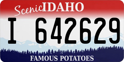 ID license plate I642629