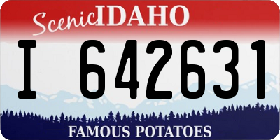 ID license plate I642631