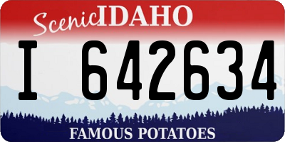 ID license plate I642634