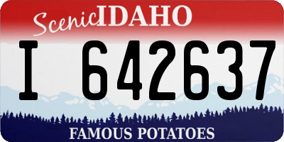 ID license plate I642637
